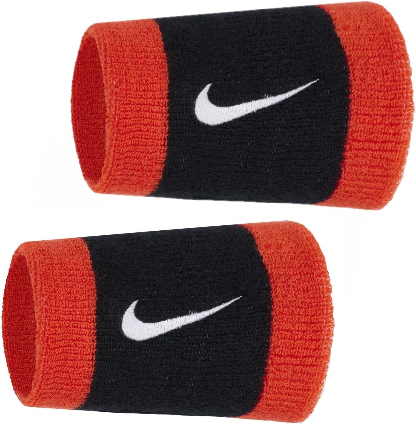 Coppia di Polsini Alti Tennis Padel Nike Swoosh Doublewide Tergisudore Picante