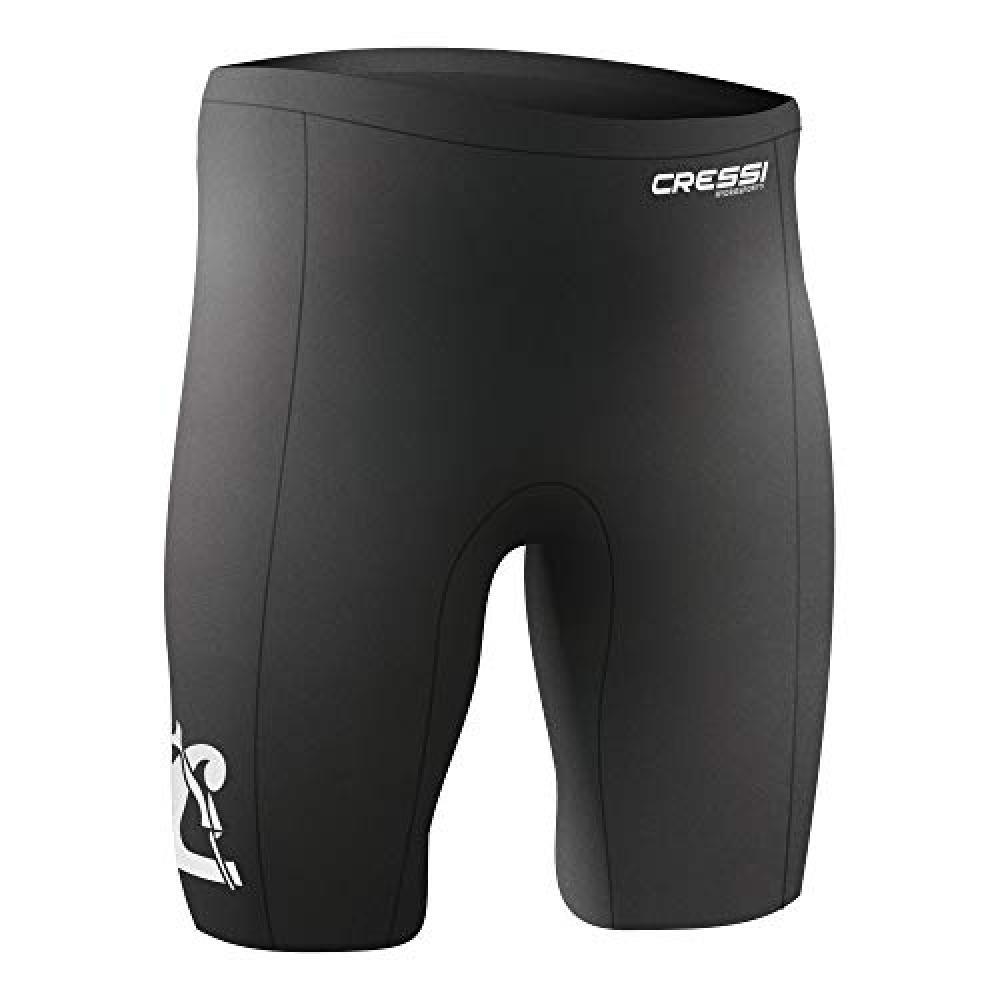 (TG. M) Cressi Armor Rash Guard Shorts Man, Unisex Adulto, Nero, M/3 - NUOVO