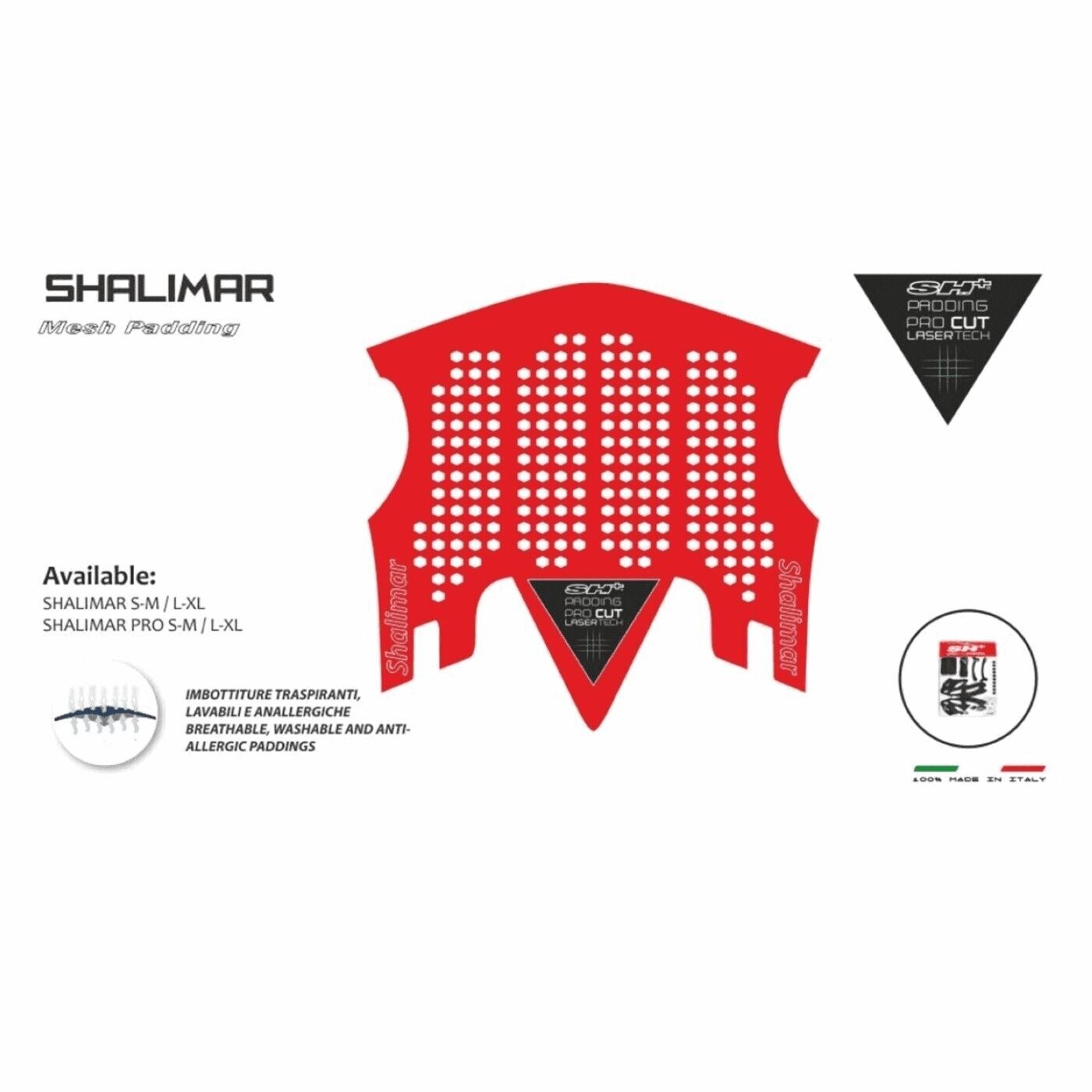 Shalimar imbottitura red Sh+ Bici