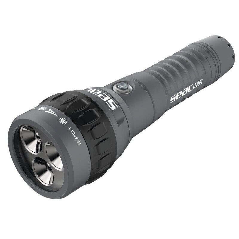 TORCIA i50 SEAC COLORE GRIGIO MET. 3 LED RICARICABILE (FASCIO REGOLABILE)