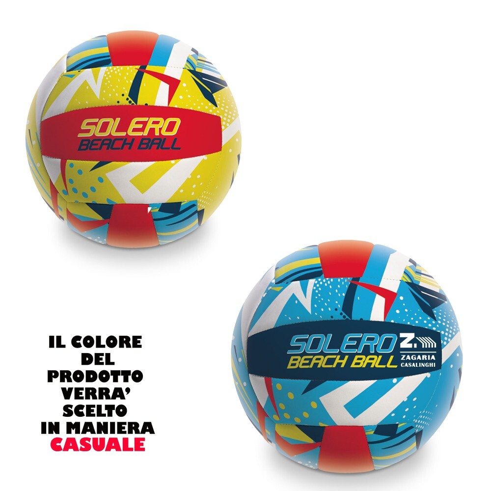 PALLA PALLONE PALLINA D.22 cm BEACH VOLLEY GOMMA SOLERO ART.34571