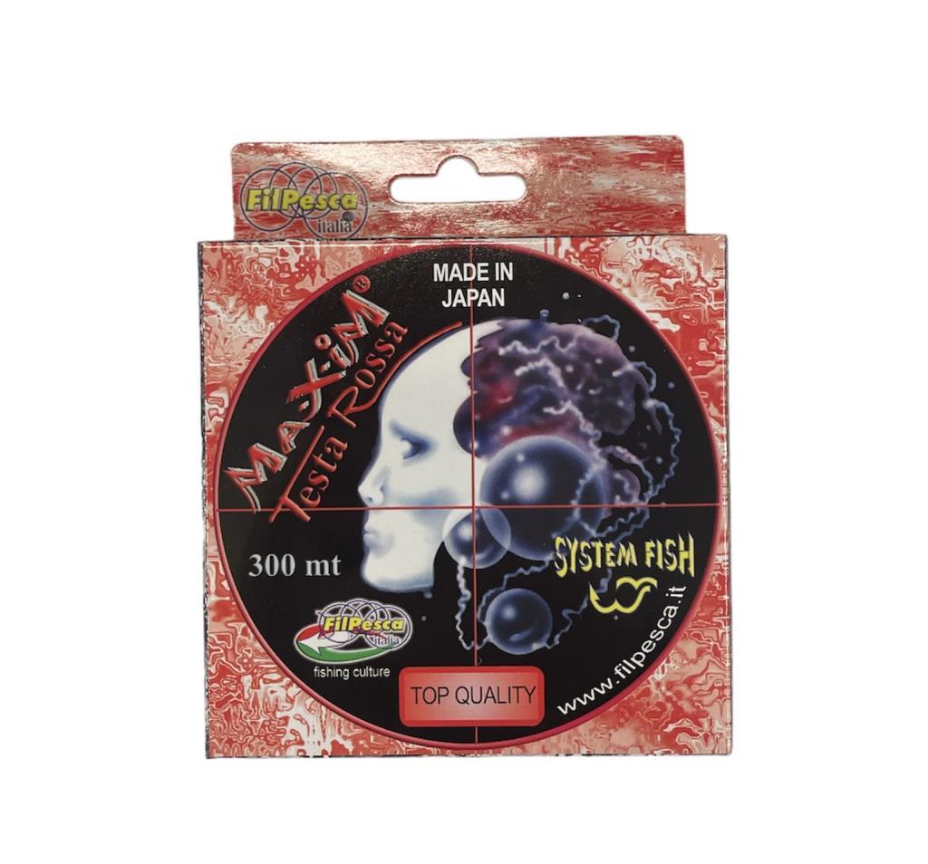 FILPESCA MONOFILO MAXIM/ROSSO 0,26 NYLON, pesca, lenza, mare