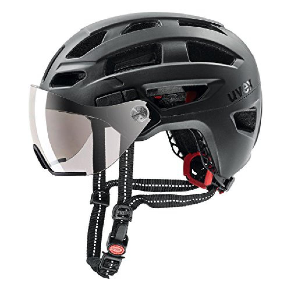 (TG. 56-61) Uvex S4107530317, Bike Helmets Unisex Adulto, Black Mat, 56-61 - NUO