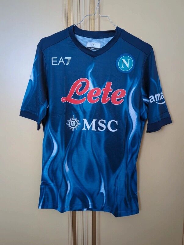 Maglia Napoli 2021-2022 Emporio Armani EA7 Flames Edition Tg S Nuova Originale