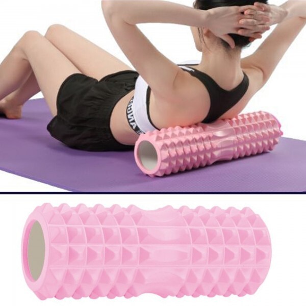 Rullo Fitness Pilates Schiuma Tubo Esercizi Palestra Yoga Massaggi Schiena 33x13