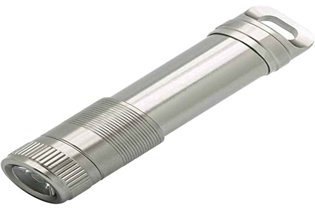 True Utility TU312k Micro AAA Water Resistant Keyring Light & Pocket Torch, Silv