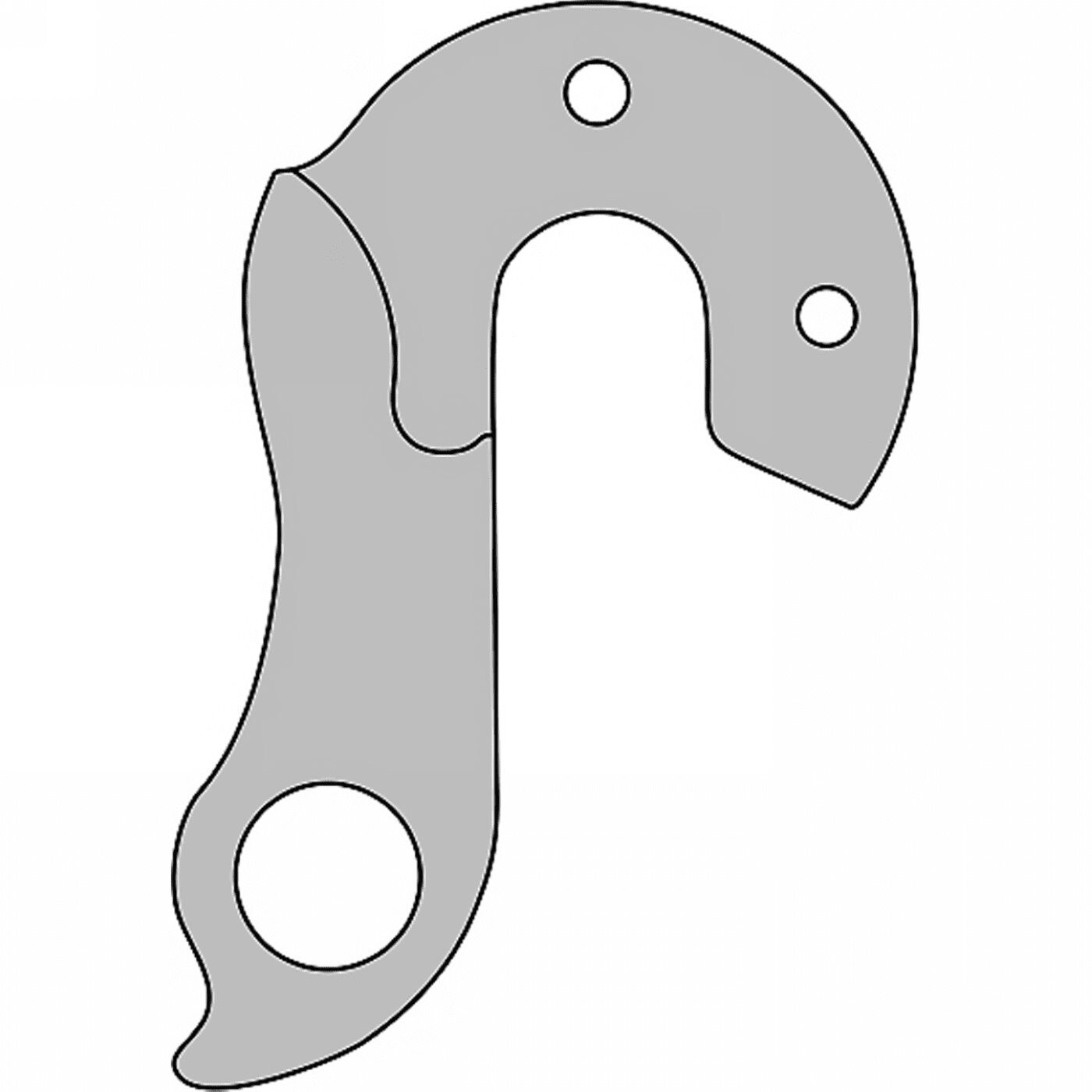 Forcellino pendina per cambio kross dp-50 in alluminio Kross accessori Bici