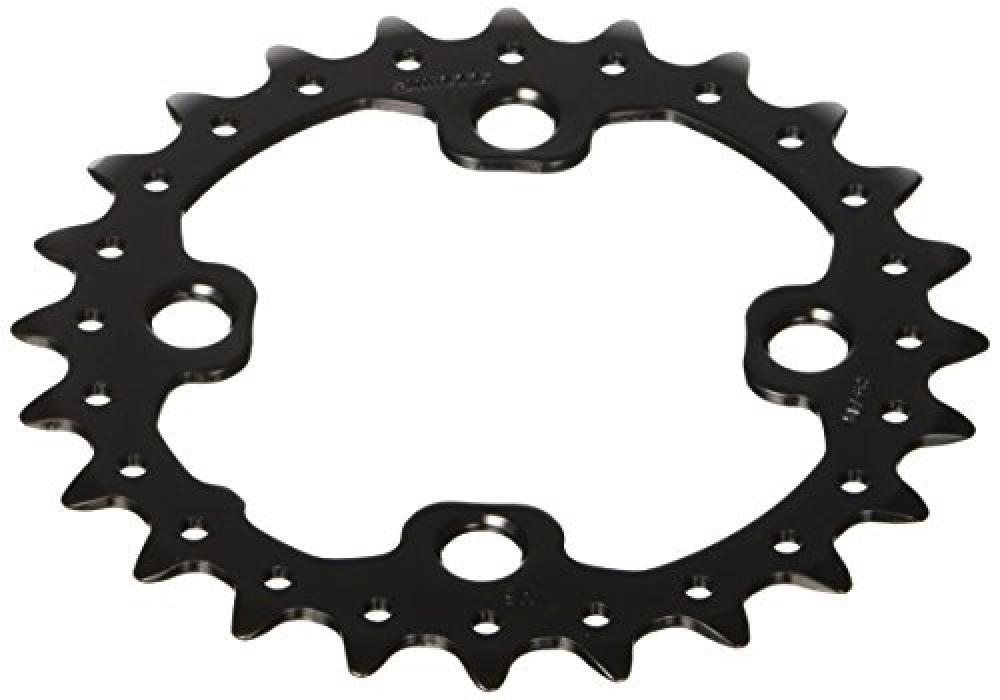 (TG. 24 Denti) SHIMANO FC-M675-10, Corona, Nero, 24 Denti - NUOVO