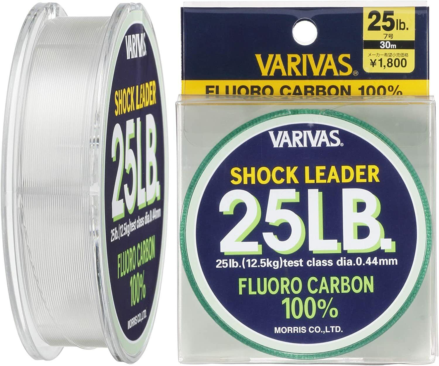 VARIVAS Scossa Leader Fluorocarbone Linea #7 25lb 30m 09784 Japan Importazione