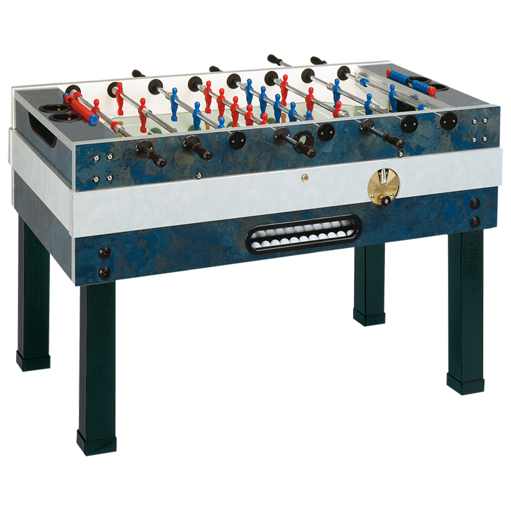 Calciobalilla Biliardino con Gettoniere Deluxe Outdoor Aste Rientranti Garlando