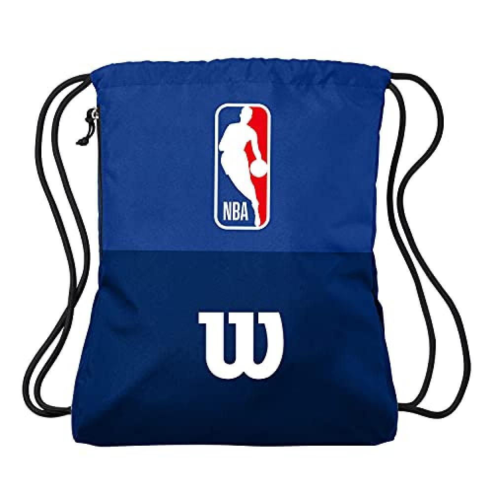 (TG. Taglia Unica) Wilson Sacca da Basket NBA DRV BASKETBALL BAG, Nylon, Blu - N