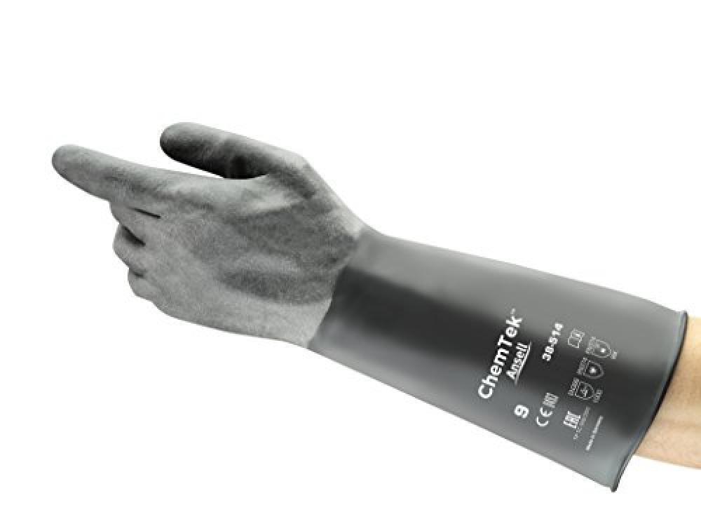 (TG. 7) Ansell ChemTek 38-514 Gants en butyle/viton, protection contre les produ