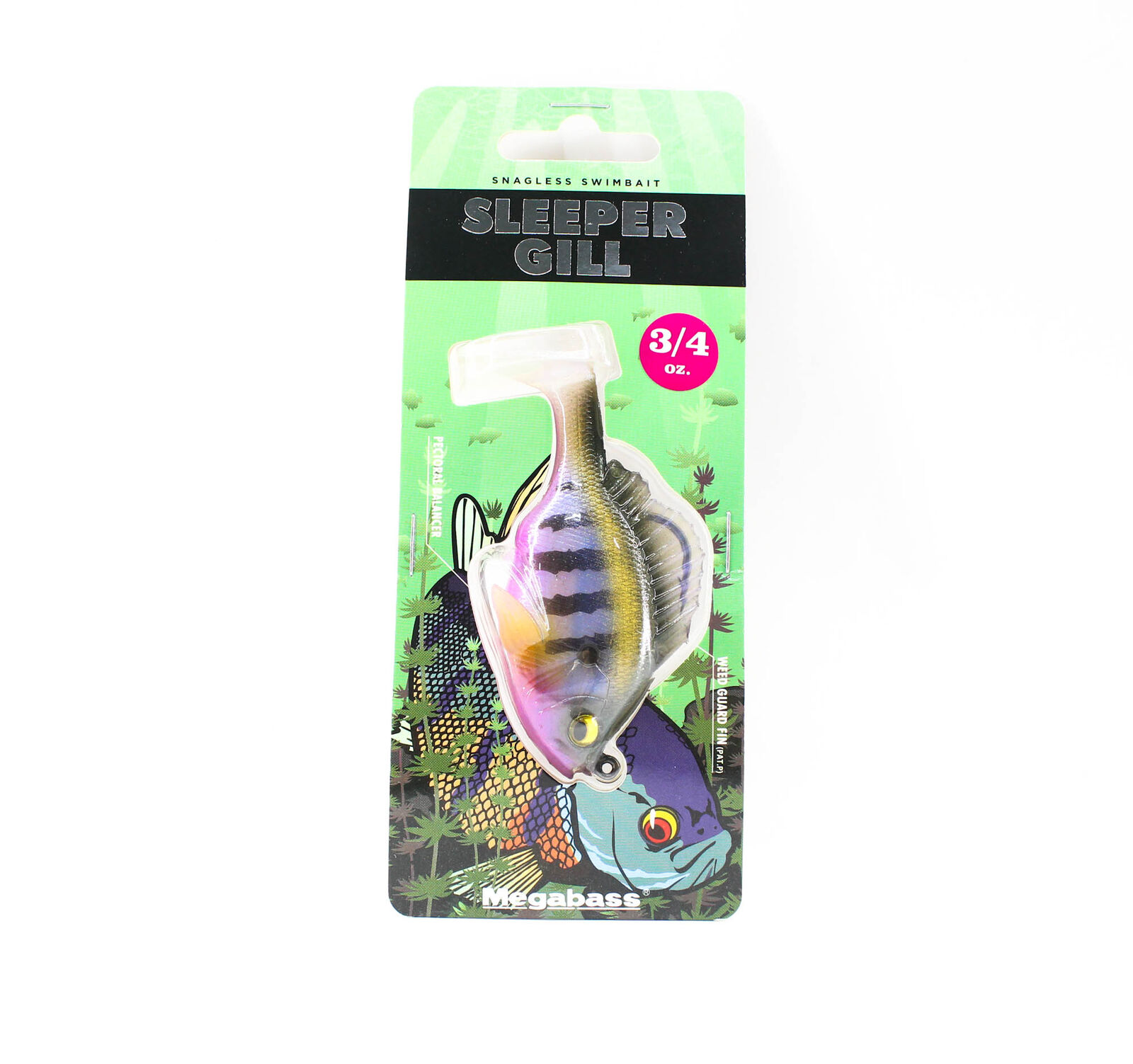 Megabass Soft Esca Sleeper Gill 3.2 Inch 3/4 oz Secret Gill (8868)