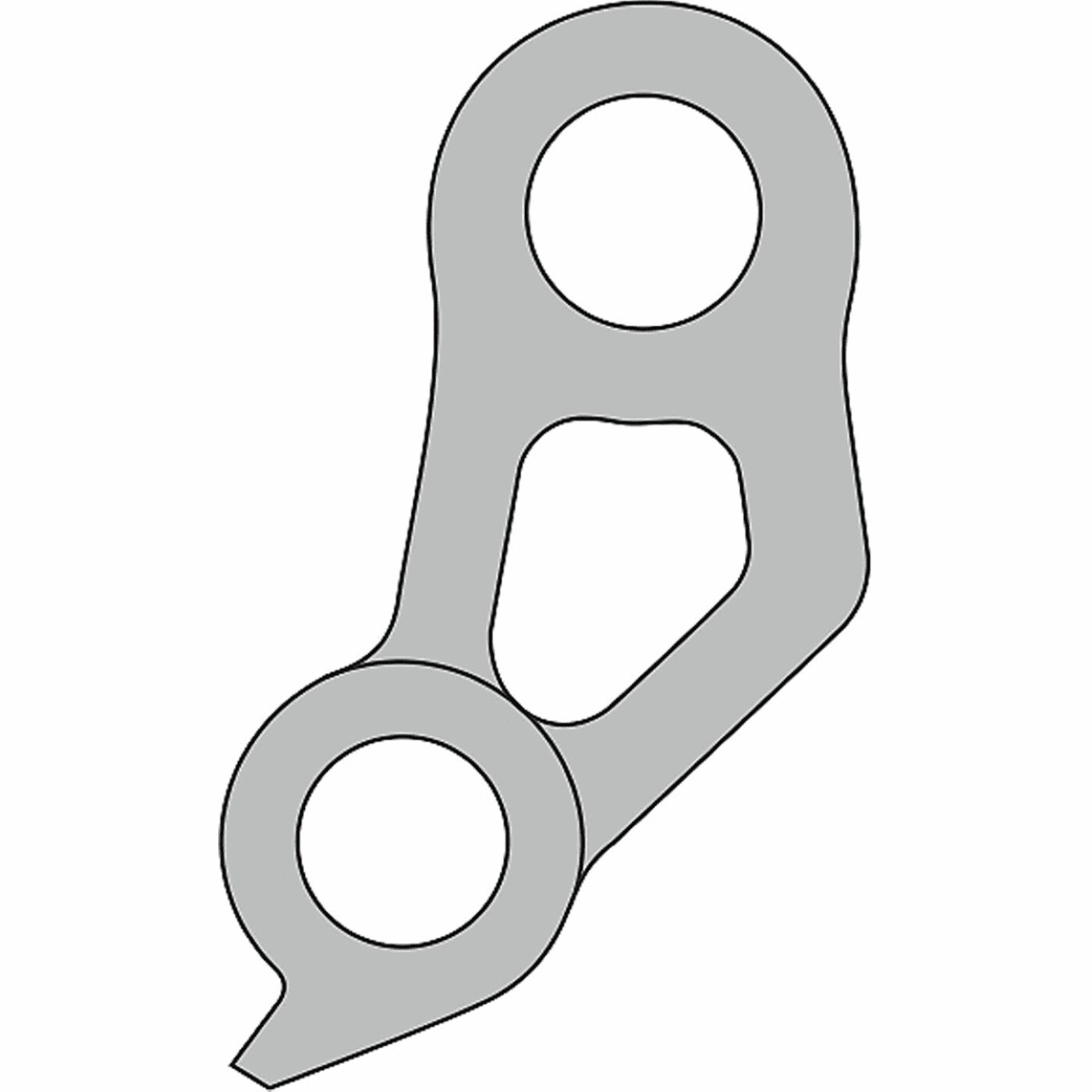 Forcellino pendina per cambio kross dp-40 in alluminio Kross accessori Bici
