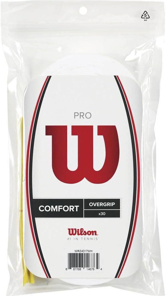 Wilson Pro Comfort - Racchetta da tennis Overgrip Pro Comfort Bianco
