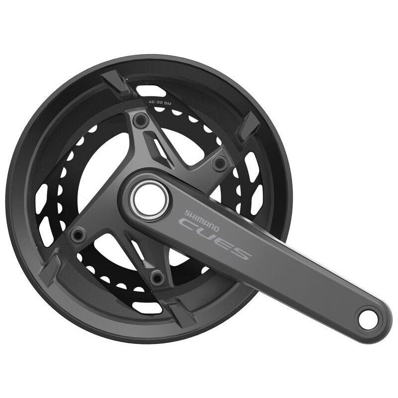 guarnitura cues fc-u6010 46/32d 2x 11v con paracatena SHIMANO SHIMANO bici mtb