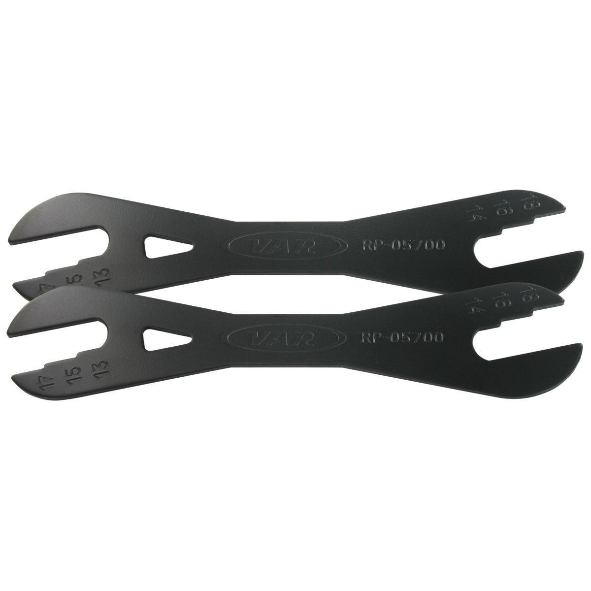 set 2 chiavi coni universali 13/14/15/16/17/18 mm VAR bici attrezzi