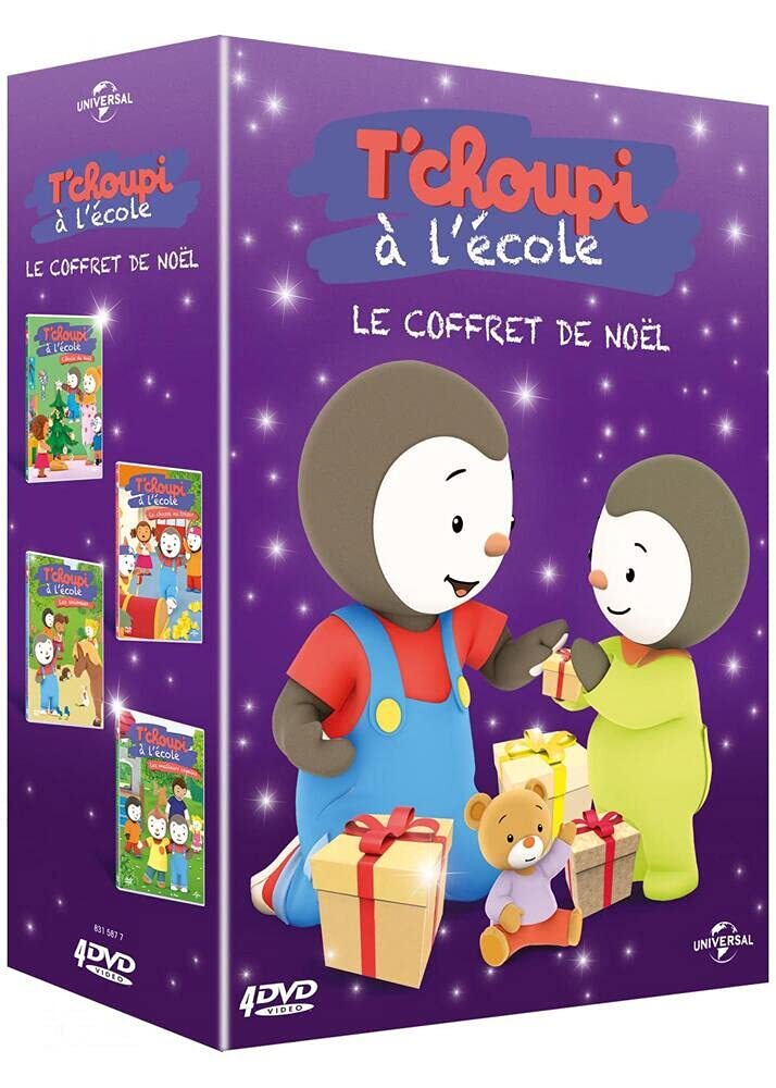 Coffret t'choupi à l'école : le coffret de noël (DVD)
