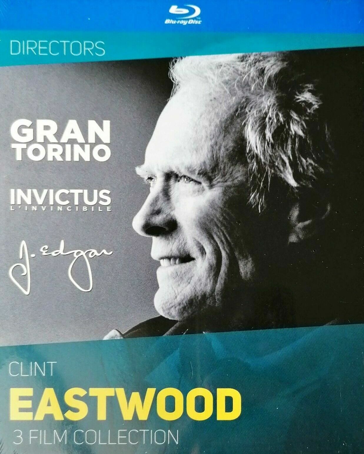 CLINT EASTWOOD COLLECTION - 3 Film Blu Ray - J. Edgar, Invictus, Gran Torino
