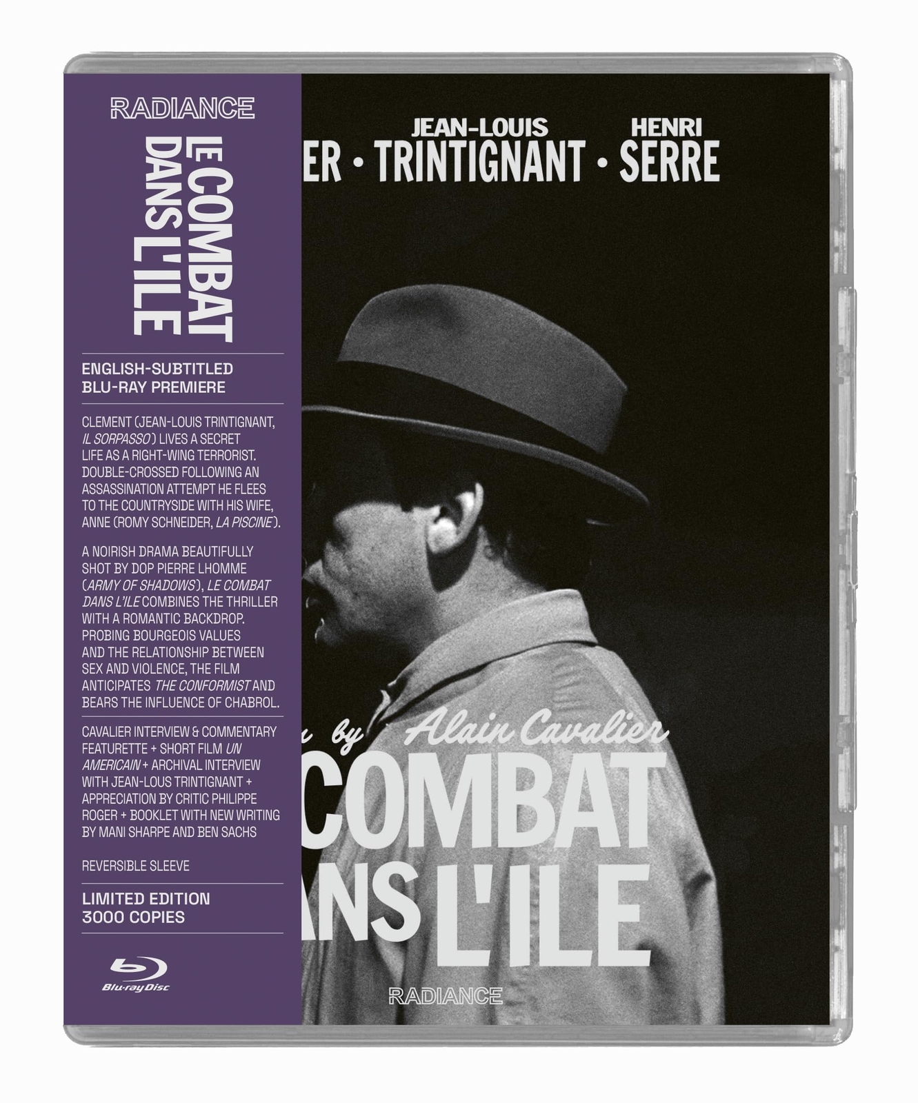 Le Combat Dans L'ile (Blu-ray) Jean-Louis Trintignant Romy Schneider Henri Serre