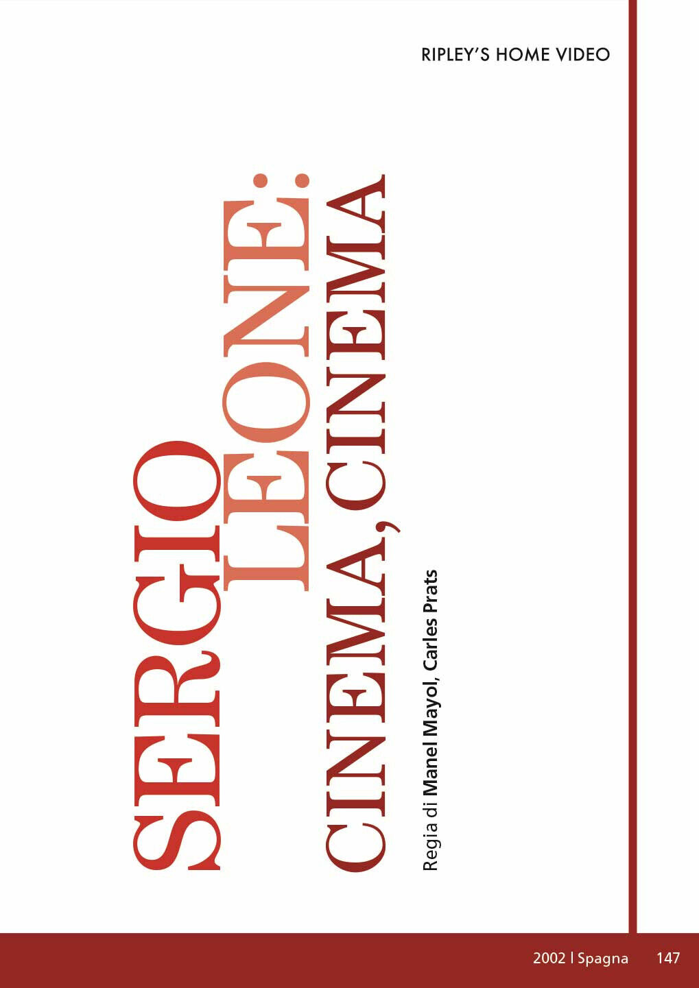 Sergio Leone - Cinema, Cinema (DVD)
