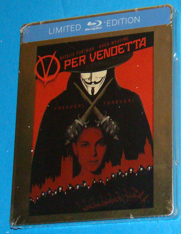 V per Vendetta - Steelbook - Blu-ray Disc - New Nuovo Sealed