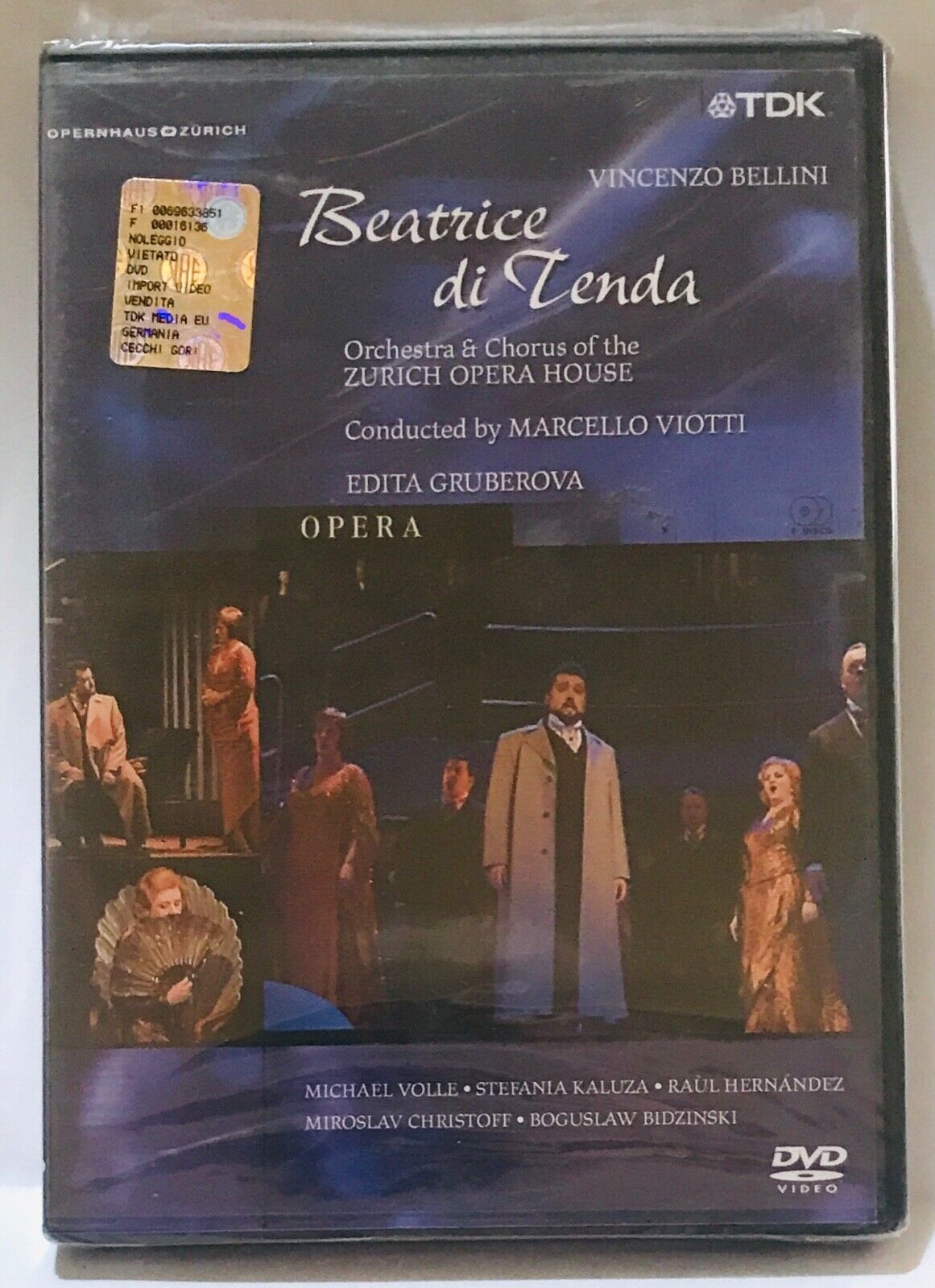 Beatrice di Tenda DVD Opera Nuovo Vincenzo Bellini Zurich opera House Viotti