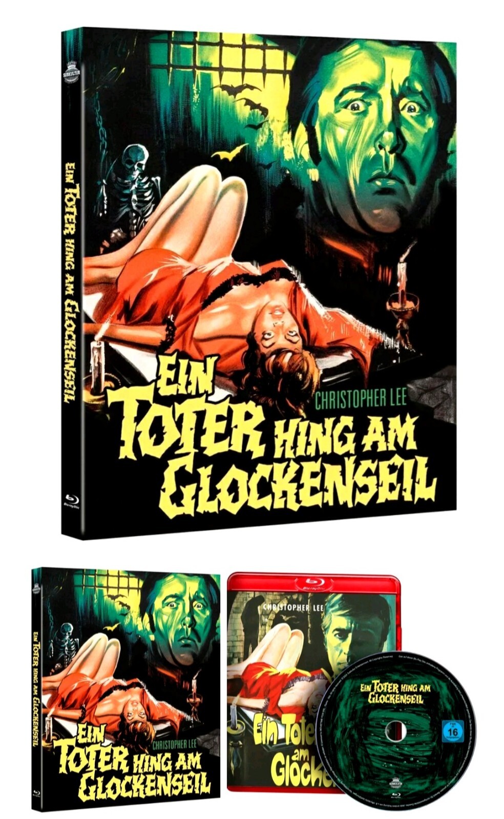 LA CRIPTA E L'INCUBO 🟢CON SLIP-CASE BLU RAY  AUDIO ITA🇮🇹Chris LEE 💀