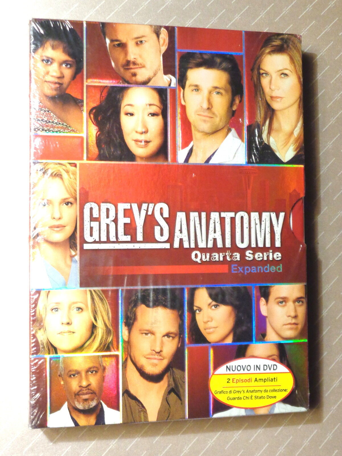 GREY'S ANATOMY  -  QUARTA SERIE expanded  -  DVD  2008  NUOVO E SIGILLATO