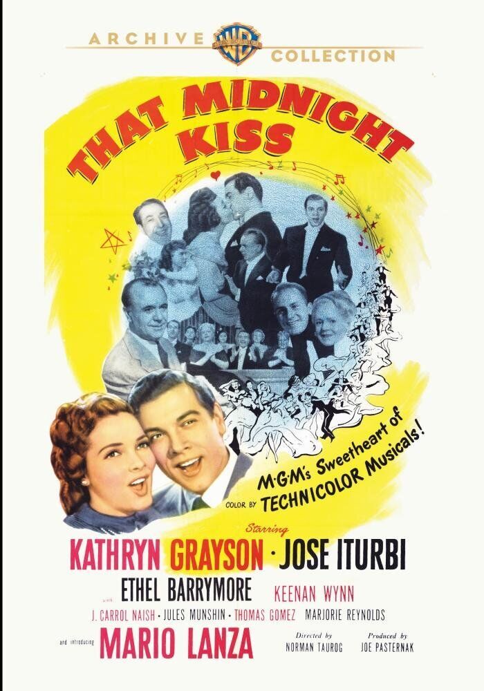 That Midnight Kiss (DVD) Kathryn Grayson Keenan Wynn Mario Lanza Mimi Aguglia