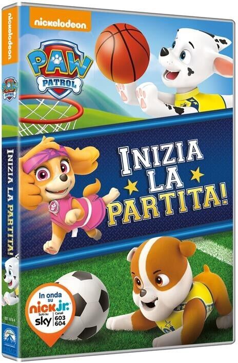 PAW PATROL INIZIA LA PARTITA DVD NUOVO SIGILLATO