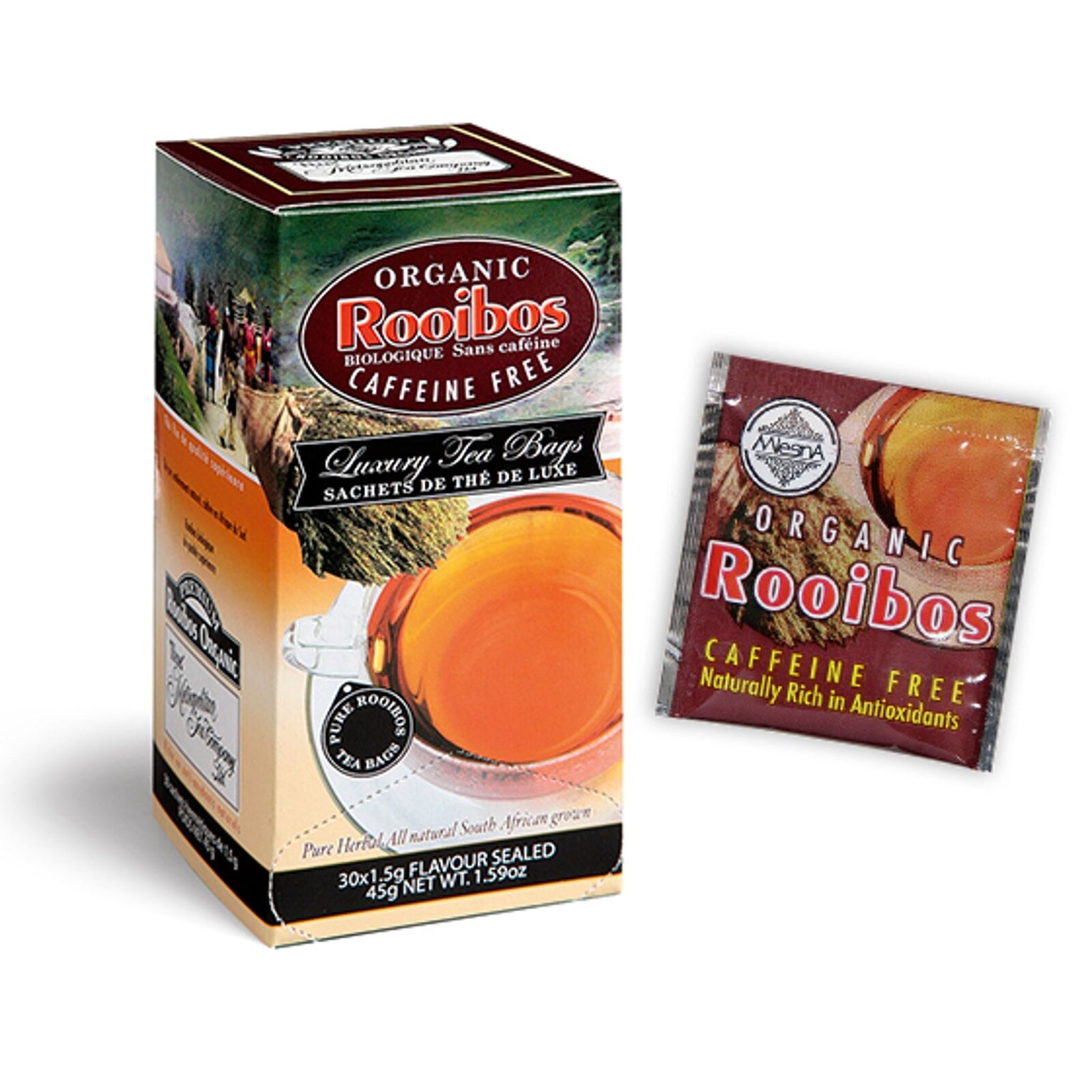 Mlesna Tea Ceylon - Infuso di Rooibos biologico 30 filtri