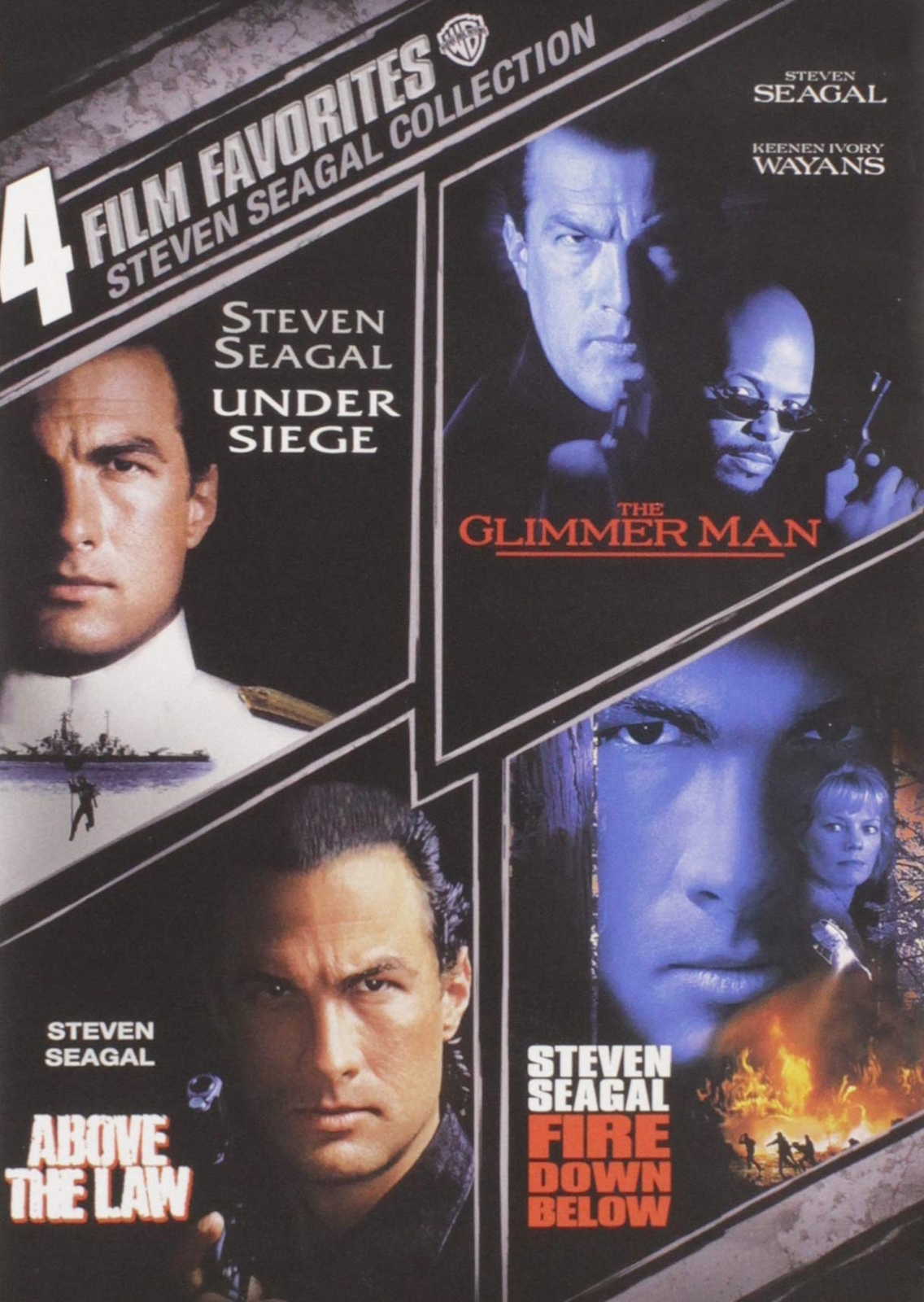 4 Film Favorites: Steven Seagal (Above the Law, Fire Down Below, The Glimm (DVD)
