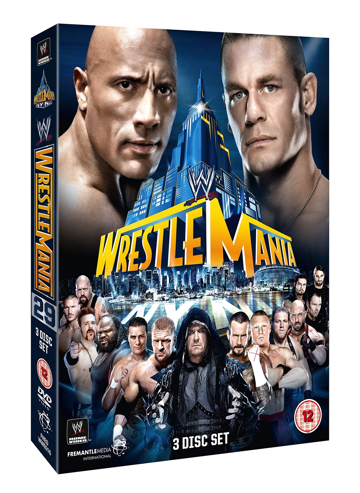 WWE: WrestleMania 29 (DVD) John Cena The Rock CM Punk Brock Lesnar Triple H