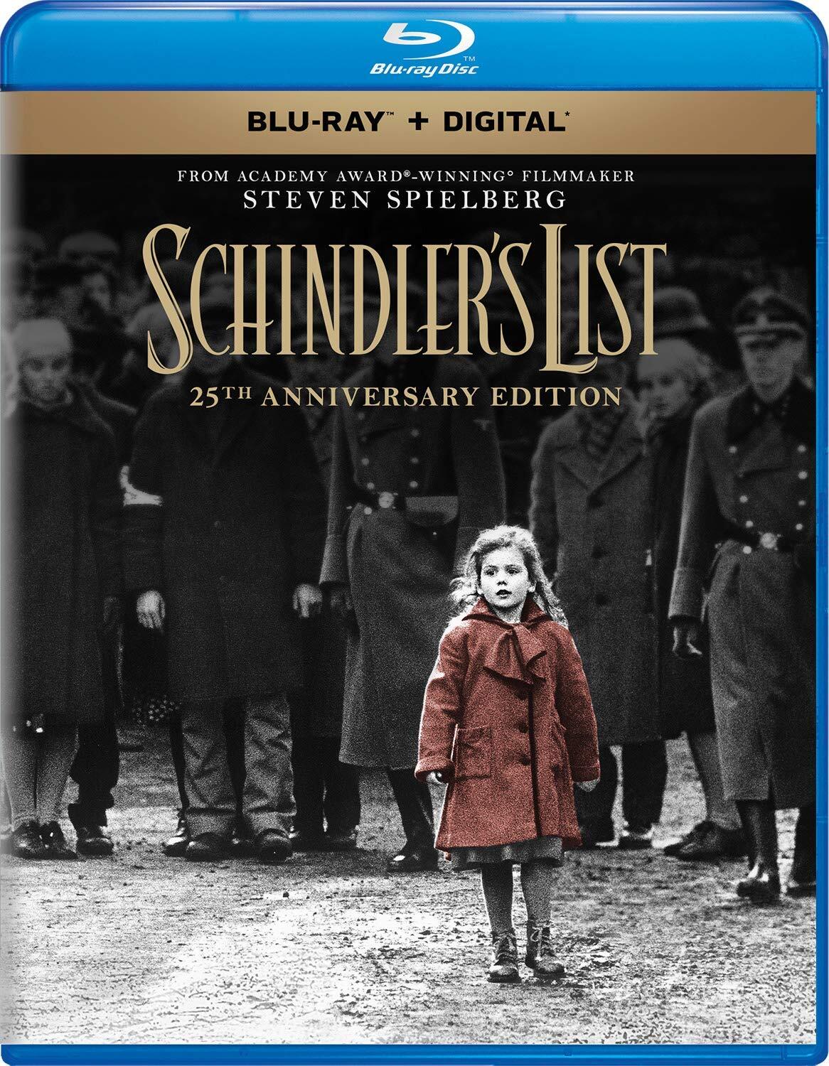 Schindler's List (Blu-ray) Liam Neeson Ben Kingsley Ralph Fiennes