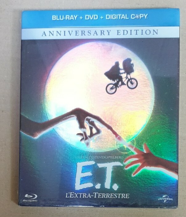 E.T. L'EXTRA TERRESTRE ANNIVERSARY EDITION 1982 SLIPCASE DVD + BLU RAY new