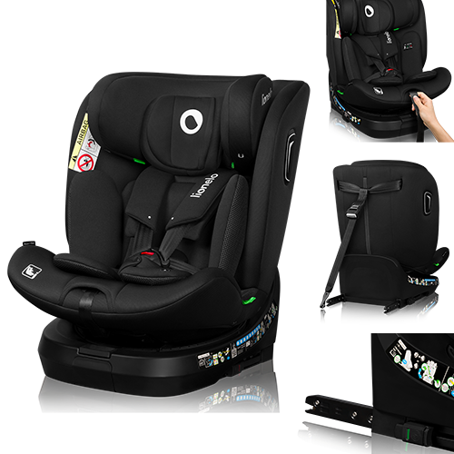 Seggiolino girevole a 360° con posizione di riposo ISOFIX Lionelo BRAVE...