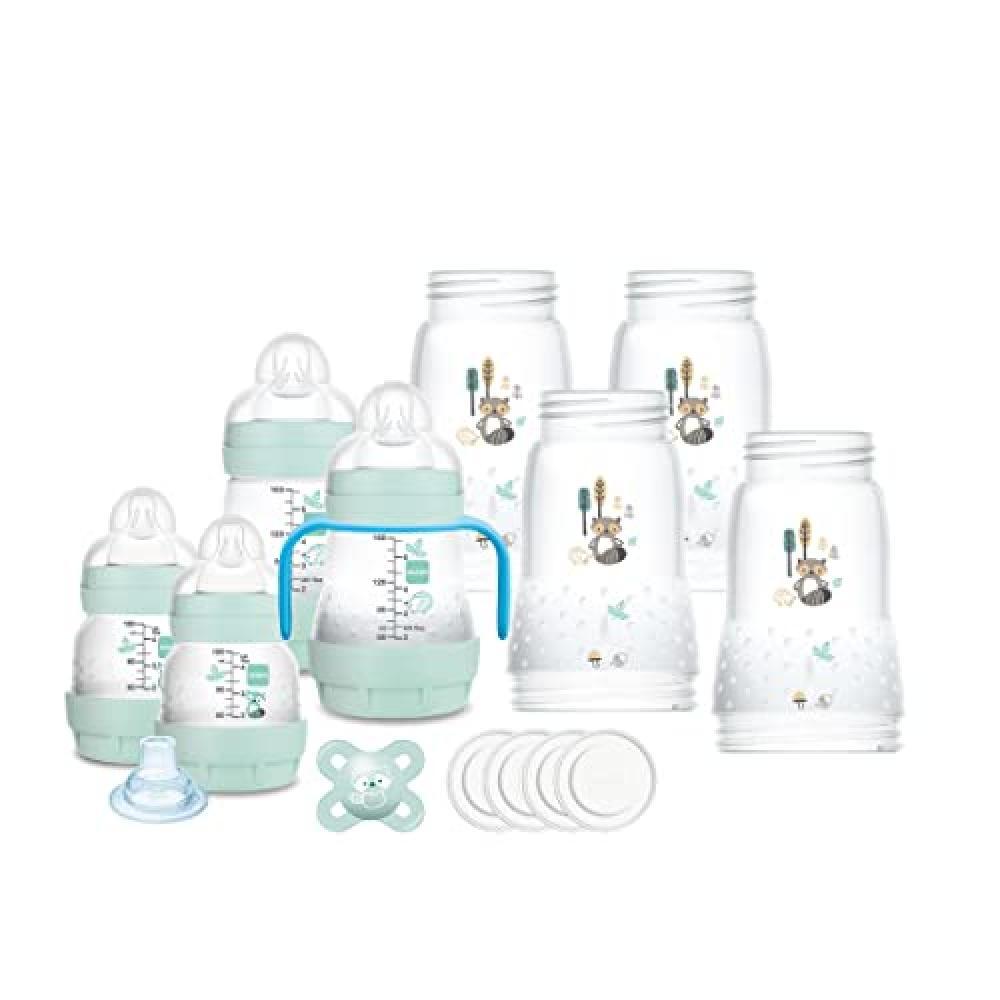 (TG. Set 8 Biberon e Ciucci) MAM Set di 8 Biberon Easy Start Anti-Colica, con Te
