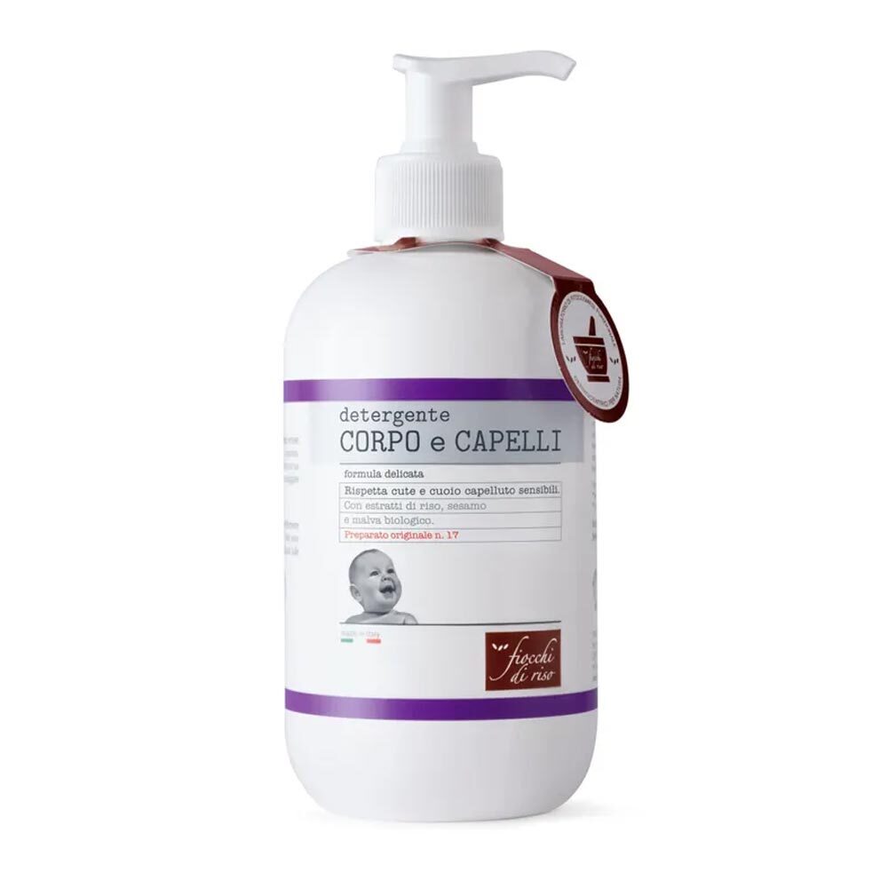 Fiocchi di Riso Detergente Corpo e Capelli Formula Delicata, 400ml