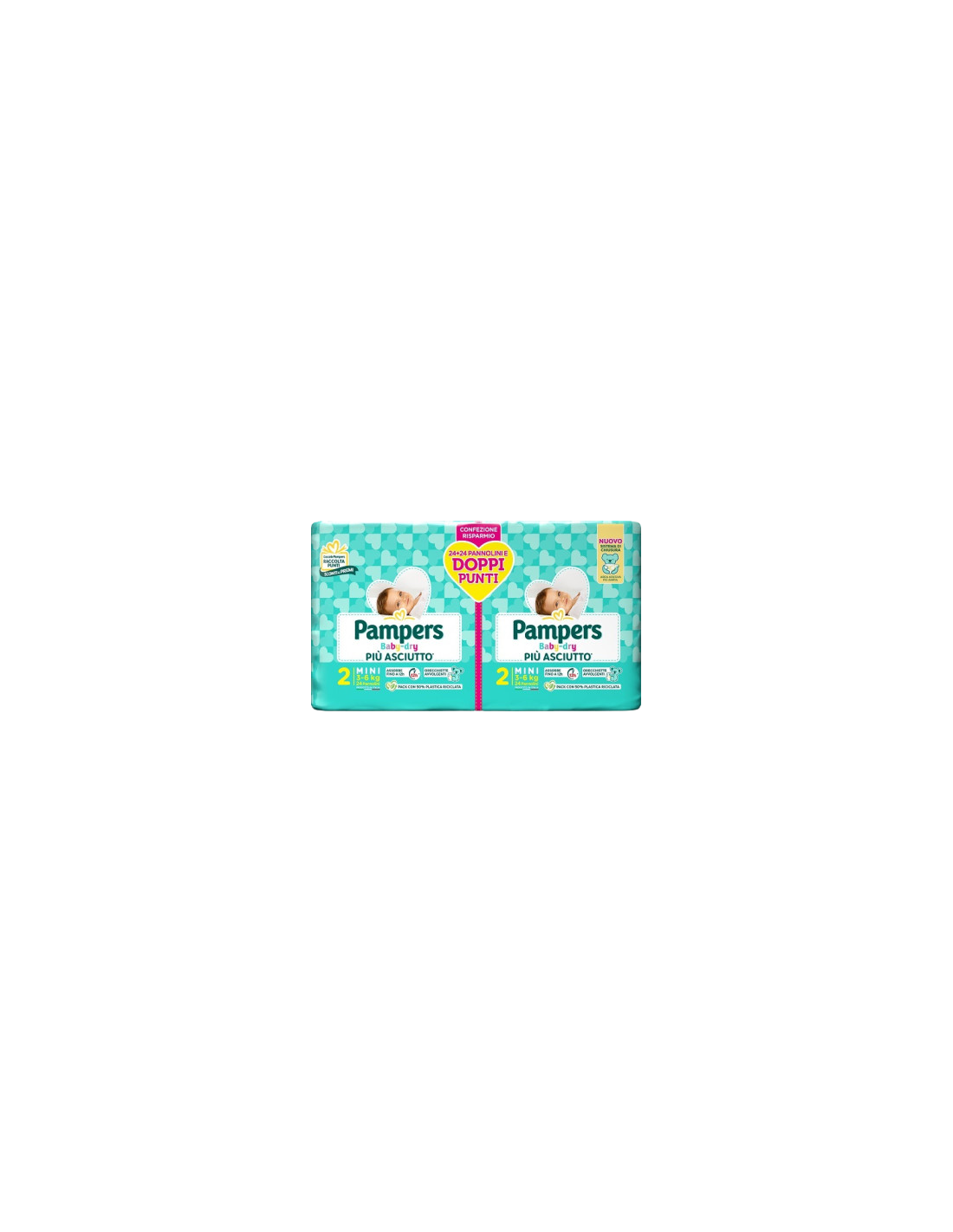 Pampers Baby Dry Tg.2 Mni 3-6kg 40pz