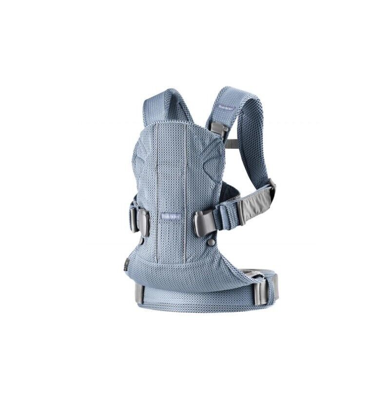One Air Marsupio Neonato Zaino Porta Bebè 0M+ /3 Anni Slate Blue Baby Bjorn