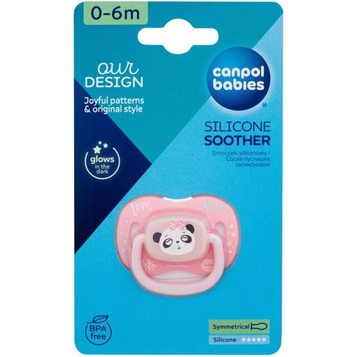 Canpol Babies Animali Esotici Succhietto in Silicone Panda Dudlík 6-18m donna