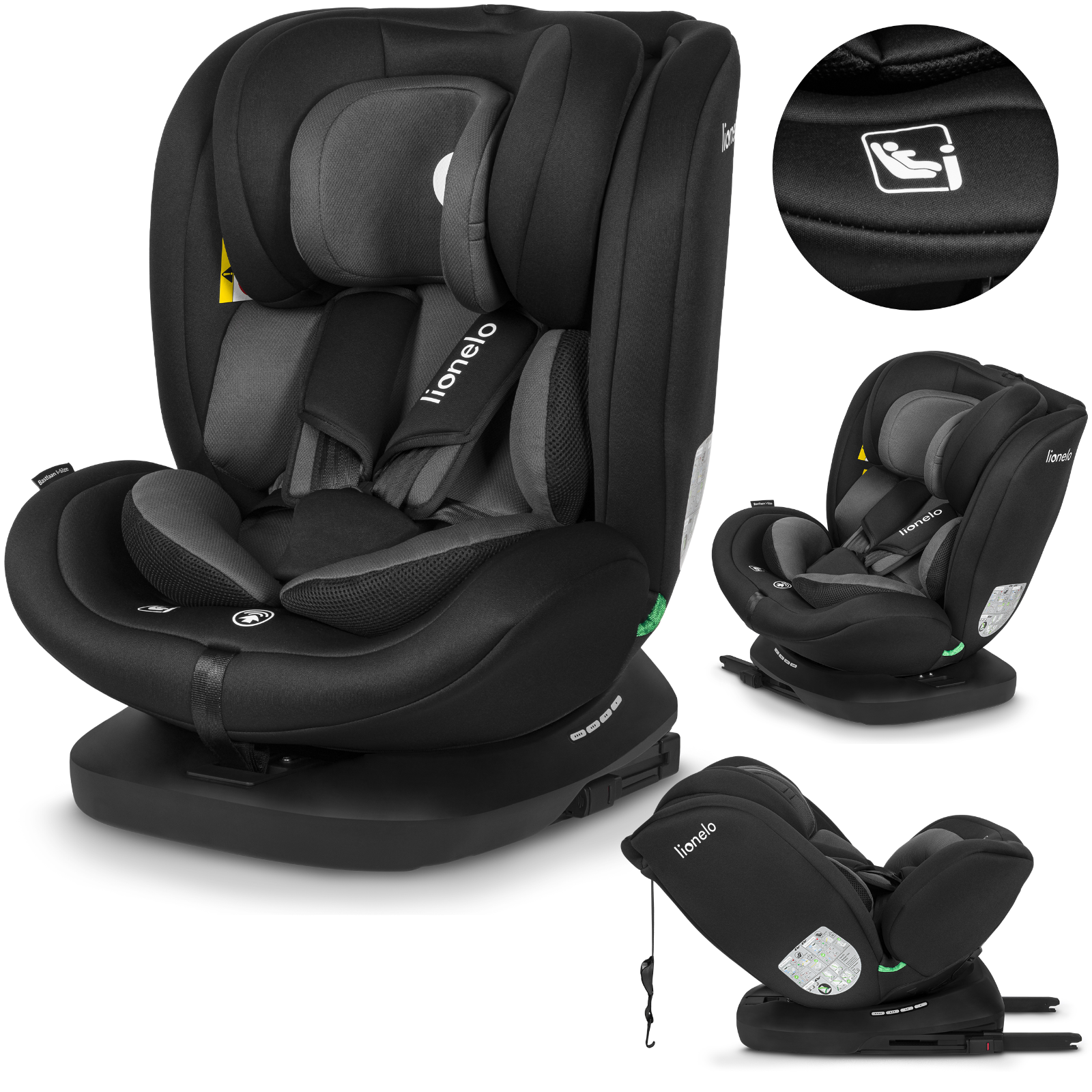 Seggiolino auto seggiolino auto bambini Lionelo BASTIAAN I-SIZE Isofix Top...