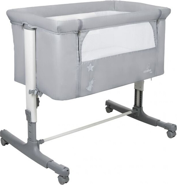 Asalvo Lettino Culla Neonato da Campeggio, Viaggio, Co-sleeping Grigio Calm
