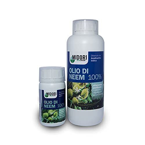 Midori Olio di Neem Puro 100% Antiparassitario Repellente Insetticida (K1I)