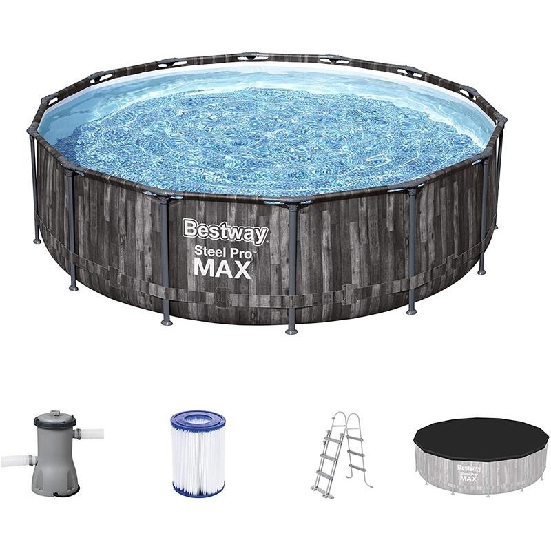 BESTWAY PISCINA FUORI TERRA STEEL PRO MAX TONDA Ø 427 X 107 CM