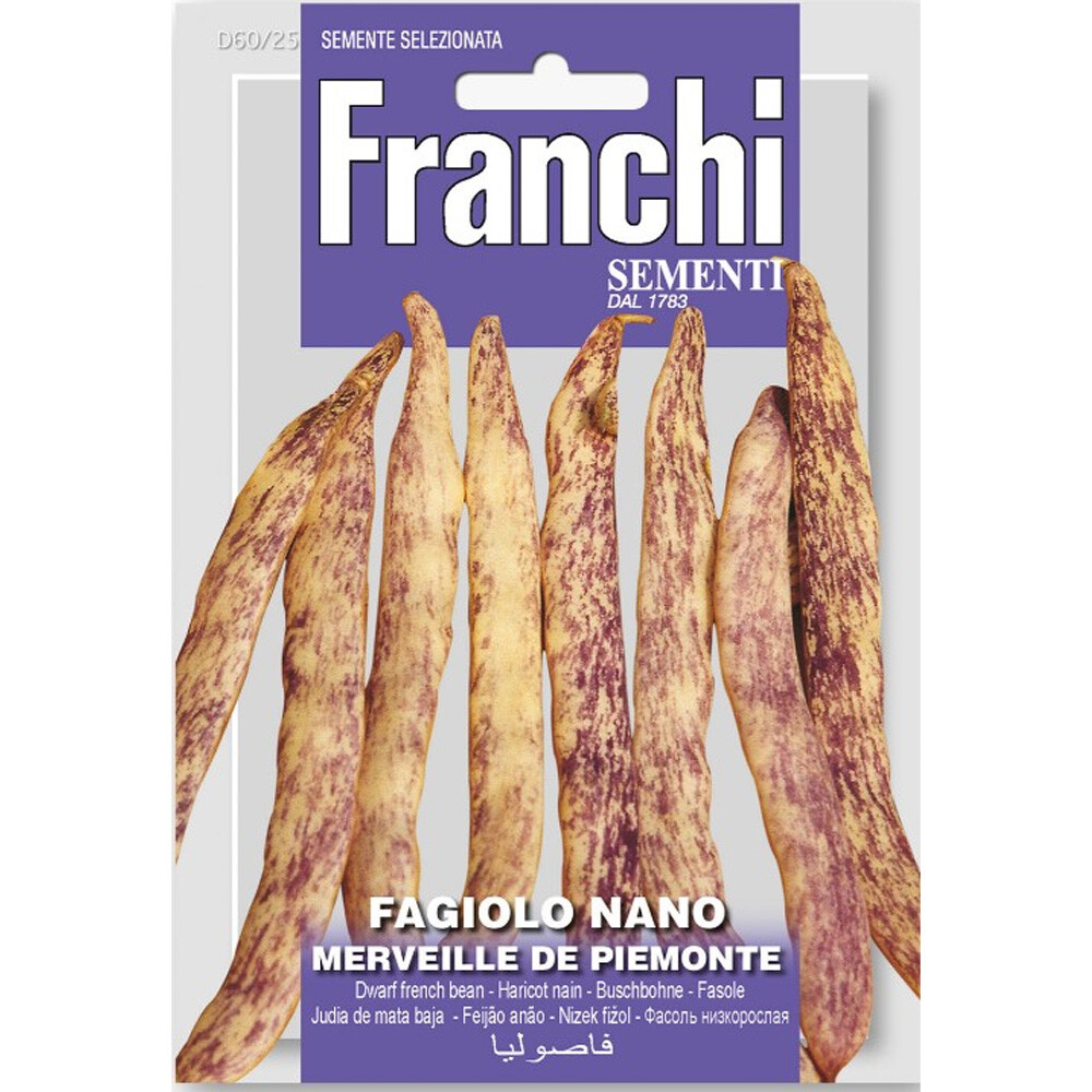 SEMI DI FAGIOLO NANO MERVEILLE DE PIEMONTE 250GR FRANCHI SEMENTI
