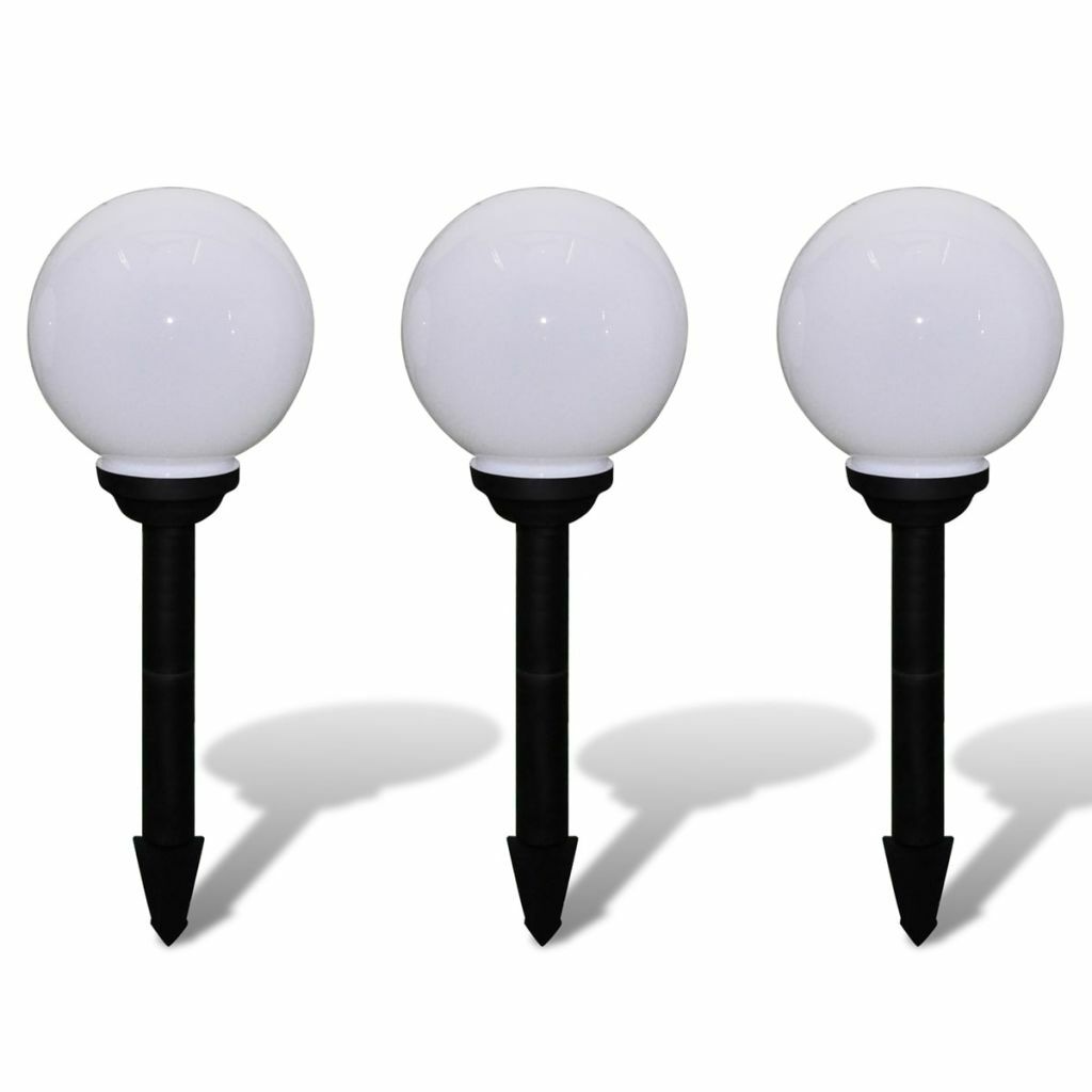 AX 3 Lampade Lampioni Solari 4Led Ricaricabili Sentieri Cortili Nuovo News 40864