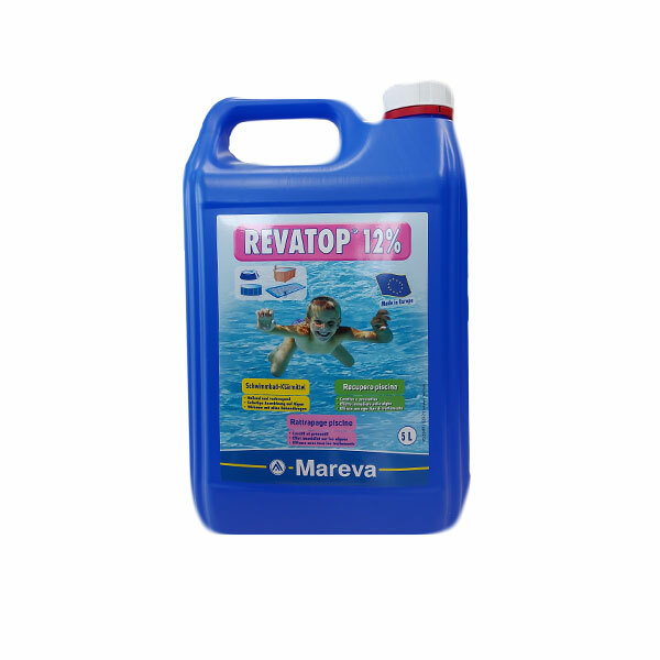 Revatop 12% 5 lt Ossigeno Attivo Alghicida Shock Recupero Acque Verdi Piscine