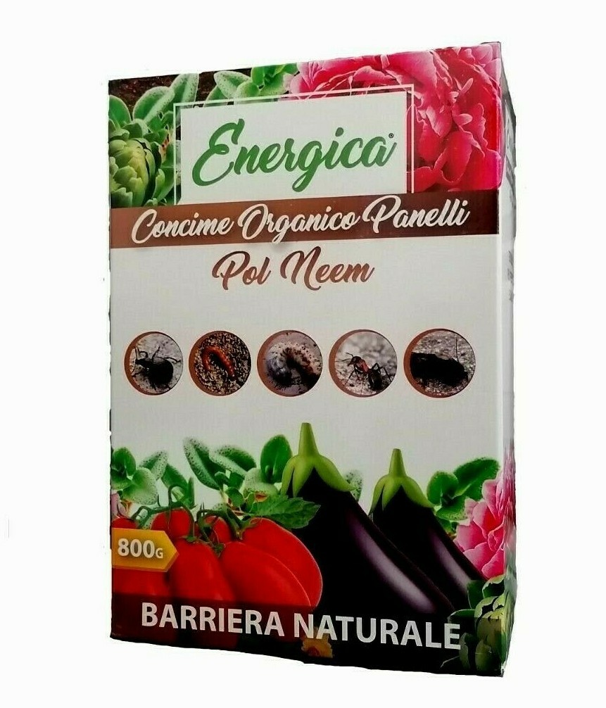 PANELLI DI NEEM concime organico per piante azoto contro insetti barriera bio